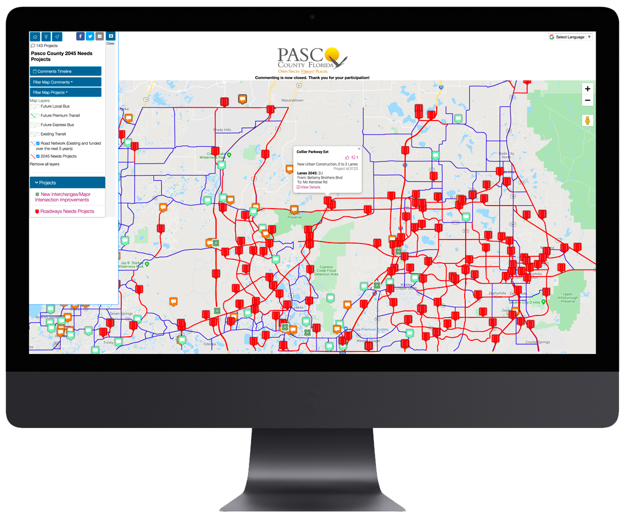 pasco comment map